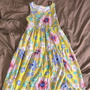 Girl’s Cat & Jack Yellow Floral Kids Dress
